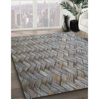 Patterned Gray Novelty Rug, pat478