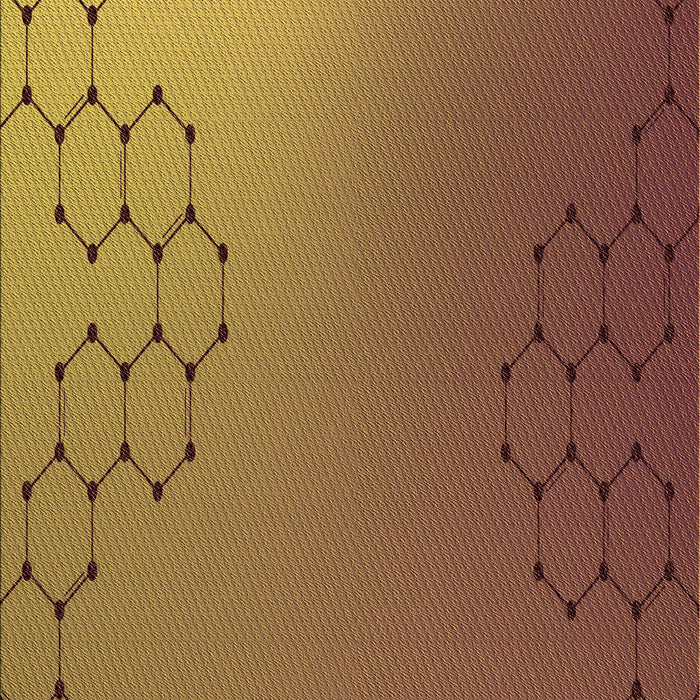 Patterned Saddle Brown Rug, pat479org