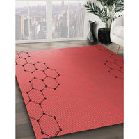 Patterned Red Rug, pat479rd