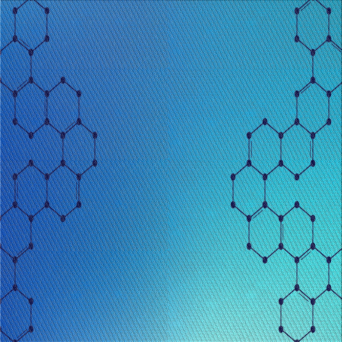 Square Patterned Bright Turquoise Blue Novelty Rug, pat479