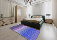 Patterned Purple Rug, pat48blu