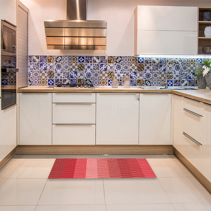 Machine Washable Transitional Red Rug in a Washing Machine, wshpat48rd