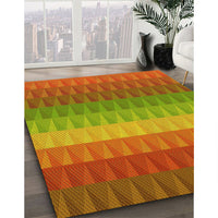 Patterned Brown Rug, pat48yw