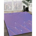 Machine Washable Transitional Purple Violet Purple Rug in a Family Room, wshpat480blu