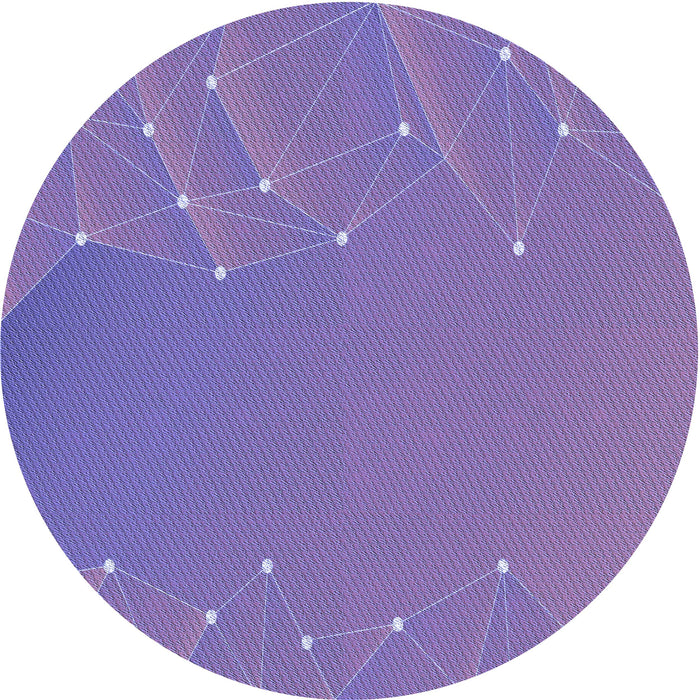 Square Machine Washable Transitional Purple Violet Purple Rug in a Living Room, wshpat480blu