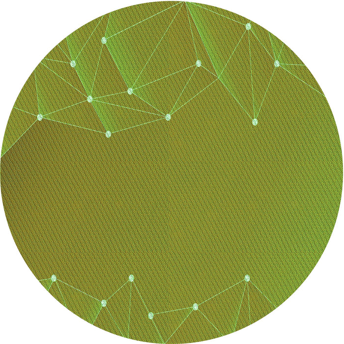 Square Patterned Pistachio Green Rug, pat480grn