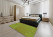 Patterned Pistachio Green Rug in a Bedroom, pat480grn