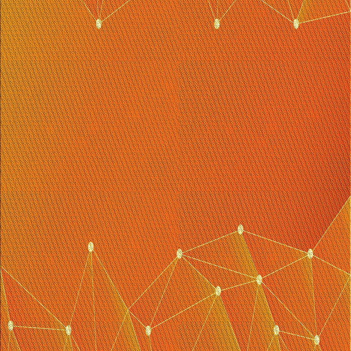 Machine Washable Transitional Neon Orange Rug, wshpat480yw