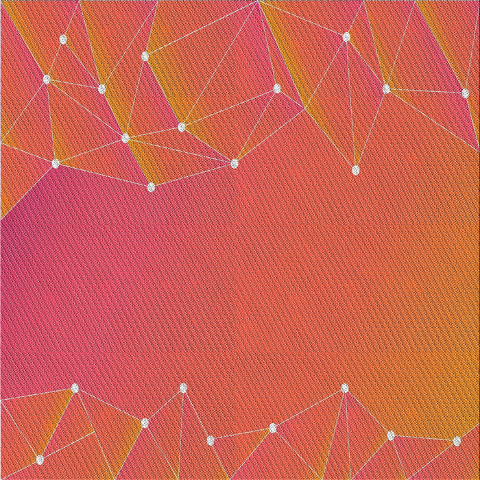 Square Patterned Red Novelty Rug, pat480