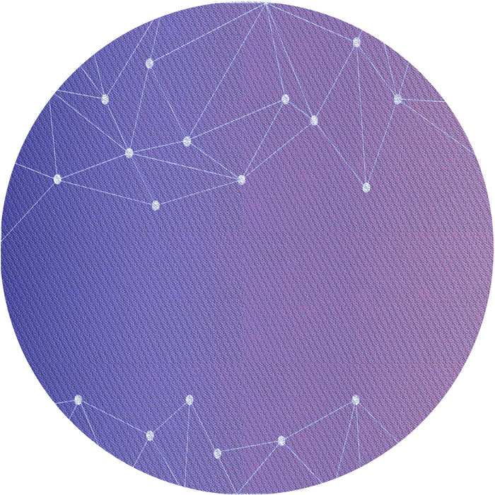 Square Machine Washable Transitional Slate Blue Rug in a Living Room, wshpat481blu