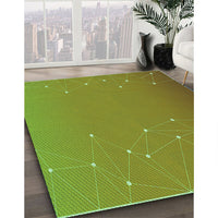 Patterned Pistachio Green Rug, pat481grn