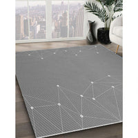 Patterned Dark Gray Rug, pat481gry