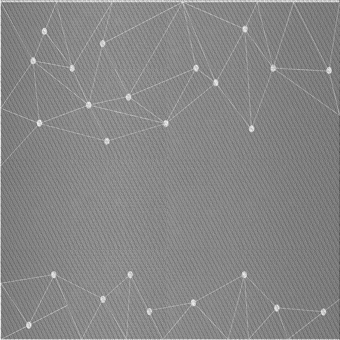 Round Patterned Dark Gray Rug, pat481gry