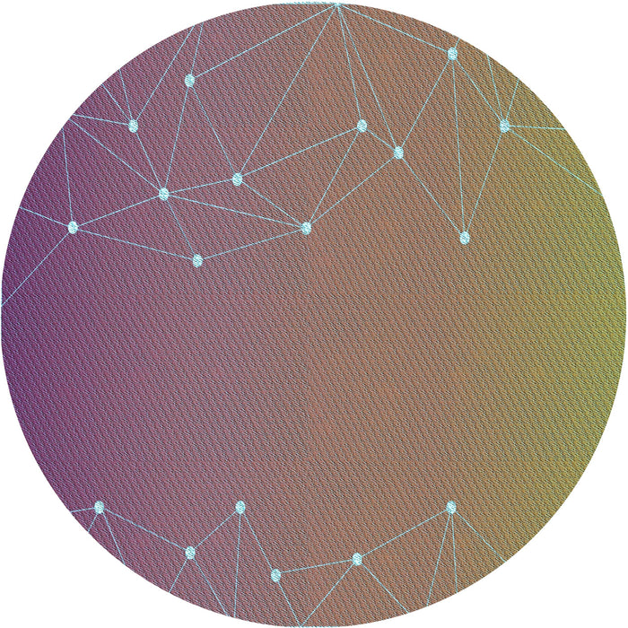 Square Patterned Raspberry Purple Rug, pat481lblu