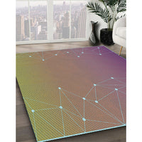 Patterned Raspberry Purple Rug, pat481lblu
