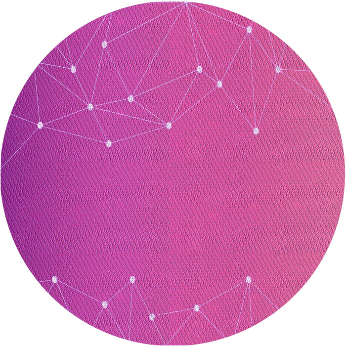 Square Patterned Deep Pink Rug, pat481pur