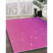 Patterned Deep Pink Rug in Family Room, pat481pur