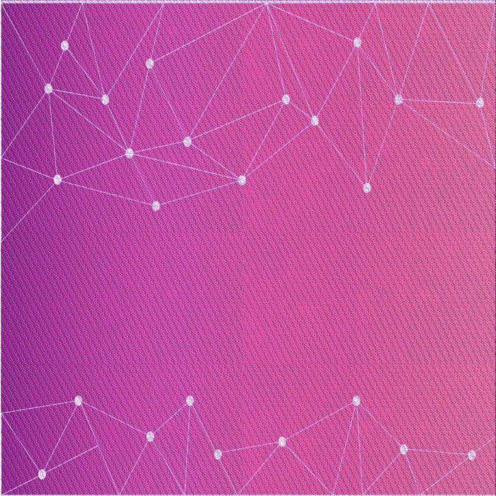 Round Patterned Deep Pink Rug, pat481pur