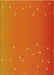 Patterned Neon Orange Rug, pat481yw