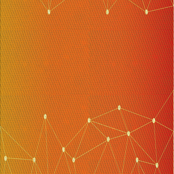 Patterned Neon Orange Rug, pat481yw