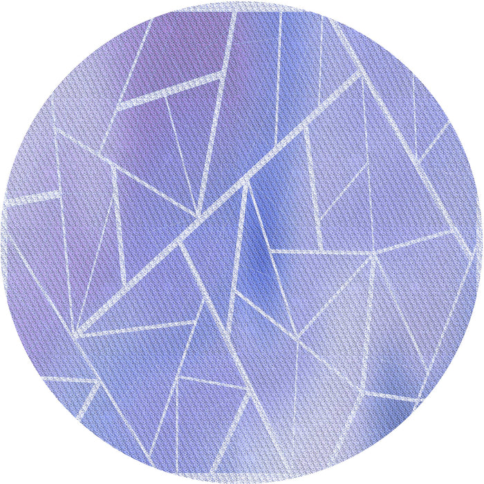 Square Patterned Light Slate Blue Rug, pat482blu