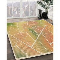 Patterned Orange Rug, pat482brn