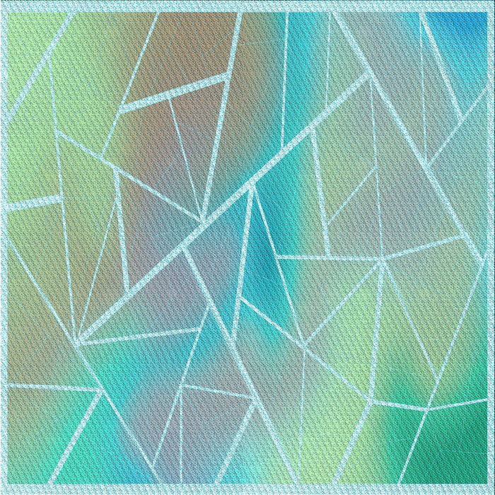 Round Patterned Cadet Blue Green Rug, pat482lblu