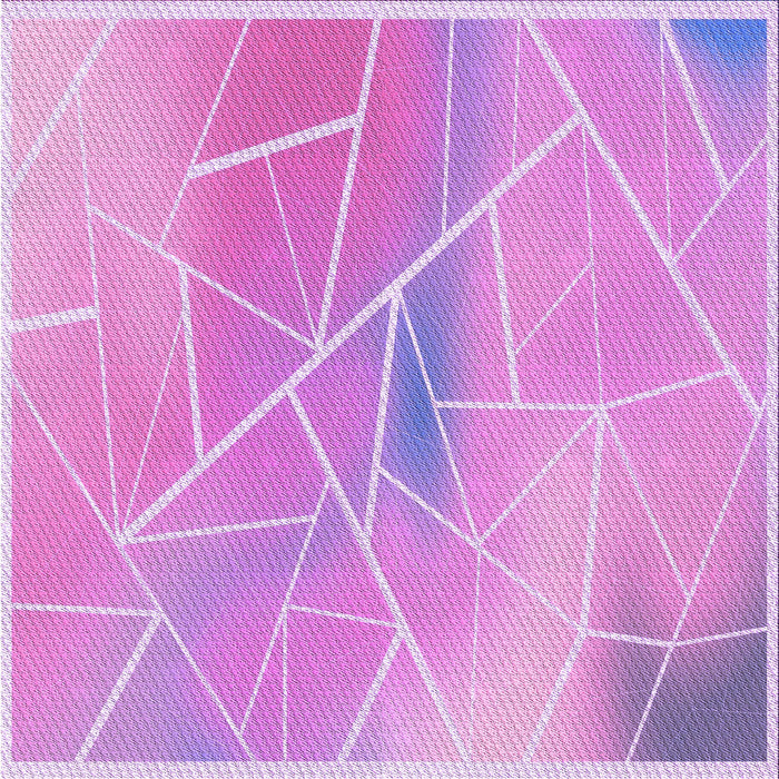 Round Patterned Violet Purple Rug, pat482pur