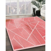 Patterned Pastel Pink Rug, pat482rd