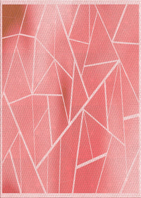 Machine Washable Transitional Pastel Pink Rug, wshpat482rd