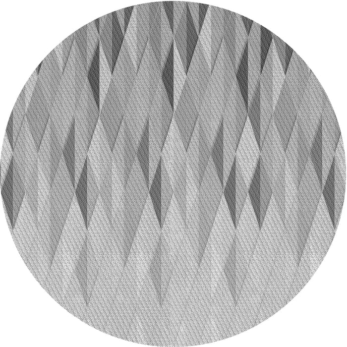 Square Patterned Platinum Silver Gray Rug, pat483gry