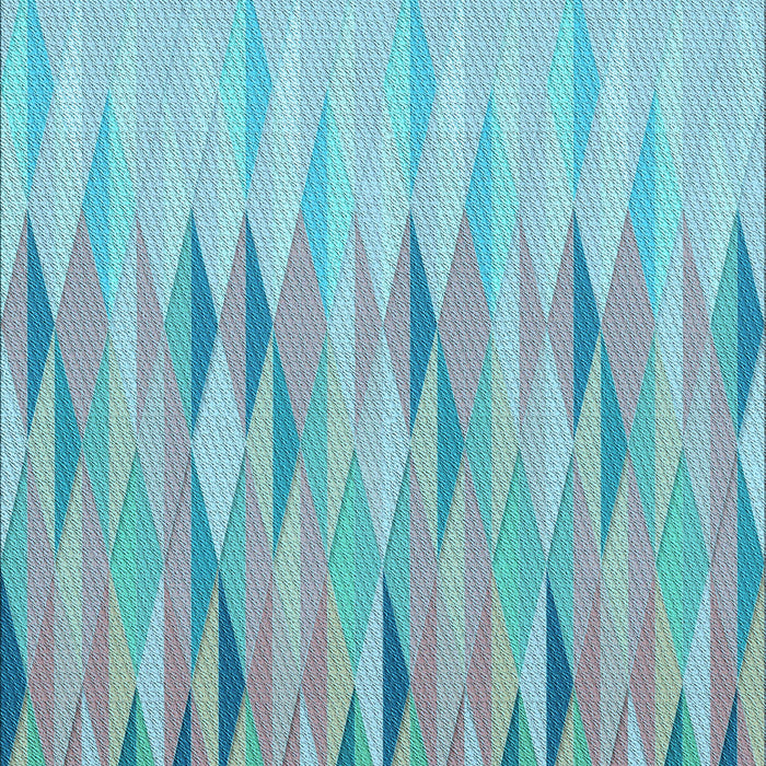 Patterned Koi Blue Rug, pat483lblu