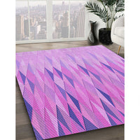 Patterned Violet Purple Rug, pat483pur