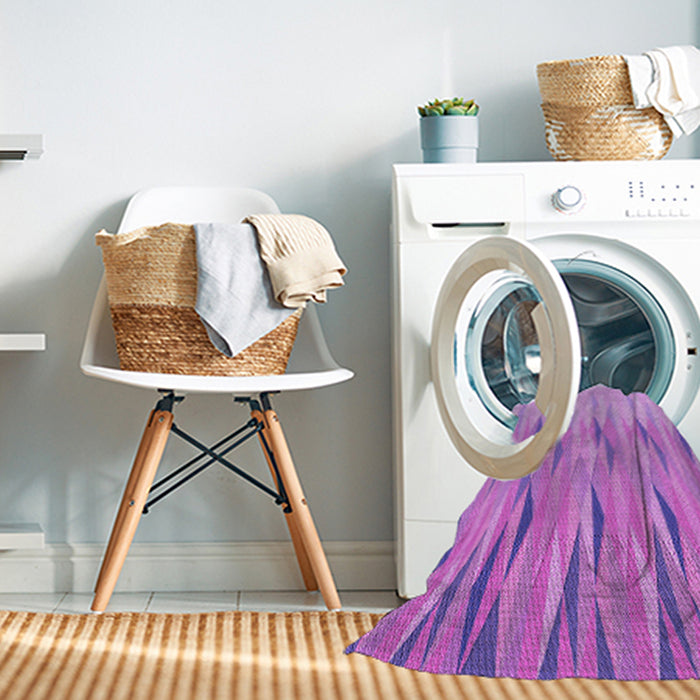 Machine Washable Transitional Violet Purple Rug in a Washing Machine, wshpat483pur