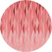 Square Patterned Light Salmon Pink Rug, pat483rd