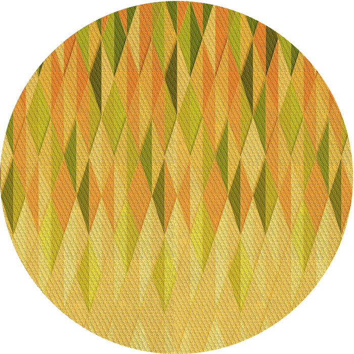 Square Machine Washable Transitional Gold Yellow Rug in a Living Room, wshpat483yw