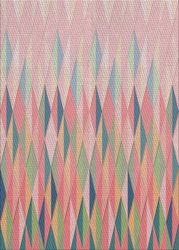 Machine Washable Transitional Rust Pink Rug, wshpat483