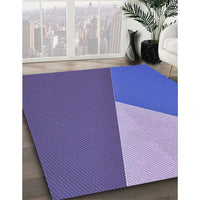 Patterned Amethyst Purple Rug, pat484blu