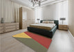 Patterned Caramel Brown Rug in a Bedroom, pat484brn