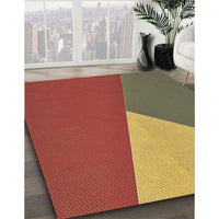 Patterned Caramel Brown Rug, pat484brn