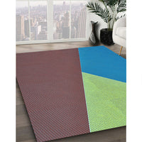 Patterned Mint Green Rug, pat484lblu