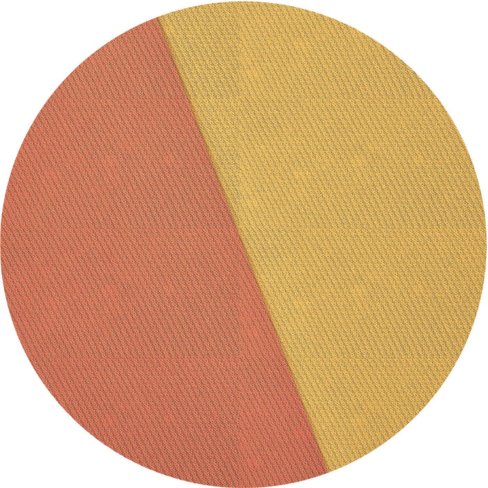 Square Patterned Orange Red Orange Rug, pat485brn