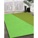 Machine Washable Transitional Bright Green Rug in a Family Room, wshpat485grn