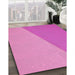 Machine Washable Transitional Violet Purple Rug in a Family Room, wshpat485pur