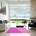 Machine Washable Transitional Violet Purple Rug in a Kitchen, wshpat485pur