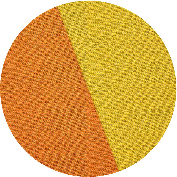 Square Patterned Neon Orange Rug, pat485yw