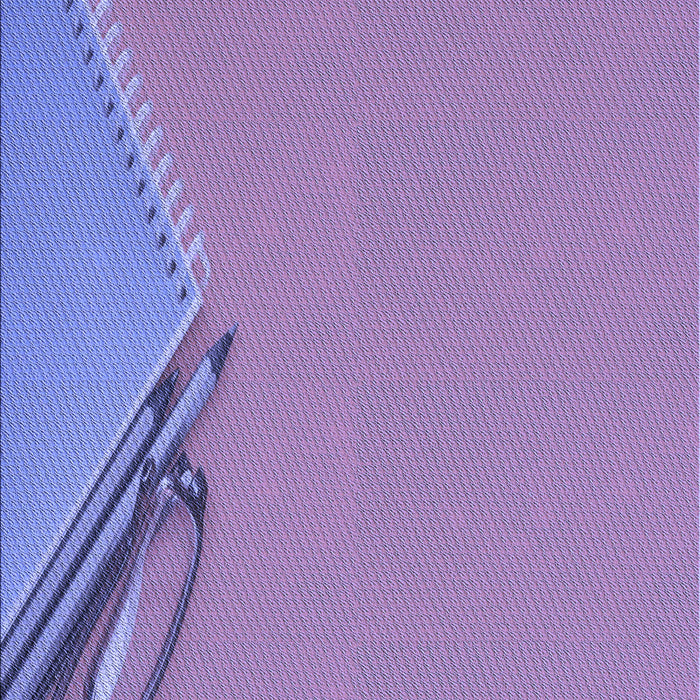 Patterned Purple Mimosa Purple Rug, pat486blu