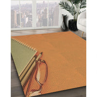 Patterned Orange Rug, pat486brn