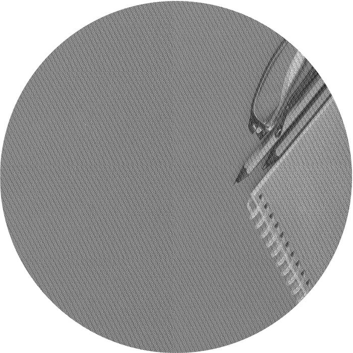 Square Machine Washable Transitional Smokey Gray Rug in a Living Room, wshpat486gry