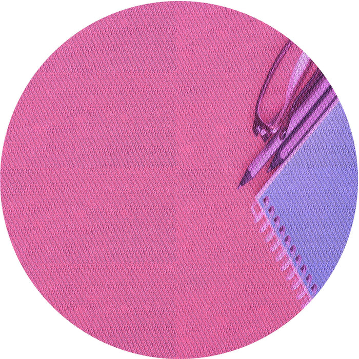 Square Patterned Deep Pink Rug, pat486pur